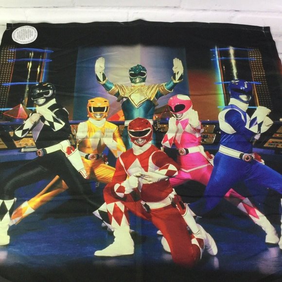 Power Rangers 90s Sublimated Print Scarf Bandana - Picture 1 of 7